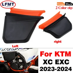 KTM EXC150 EXC250 EXC300 XC125 XC250 XC300 EXC 6 일 HARDENDURO CKD 2024 용 왼쪽 오른쪽 연료 탱크 커버 가드 보호대 쌍
