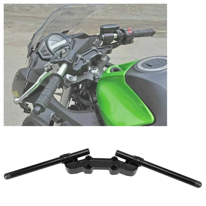 Customizable Colors Detachable Handlebar for Kawasaki Ninja 650 Motorcycles with Split Handlebars Black Handlebars