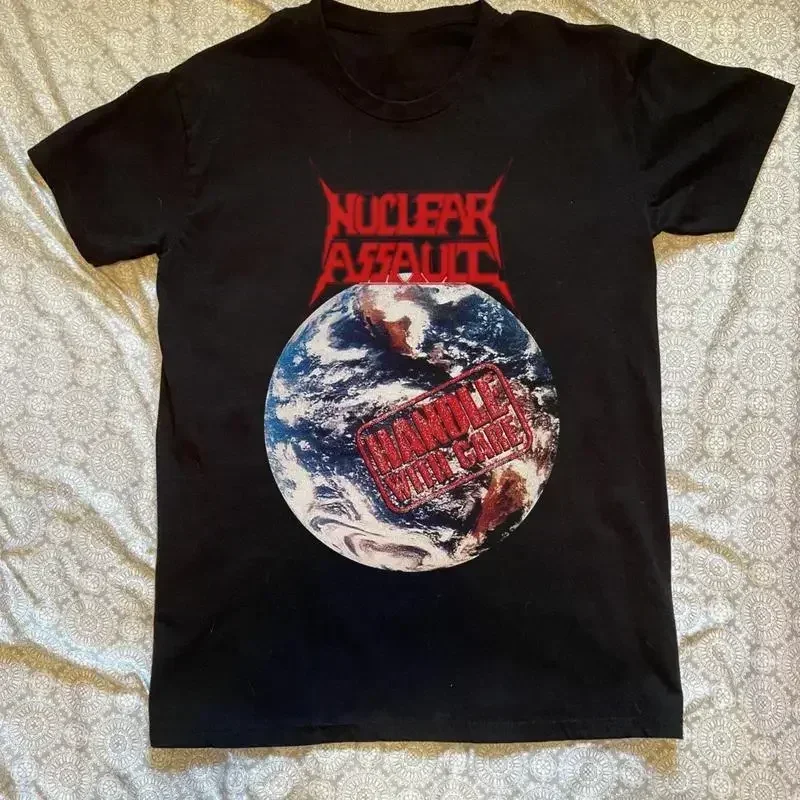 Nuclear Assault Handle With Care Black All Size T Shirt Am453