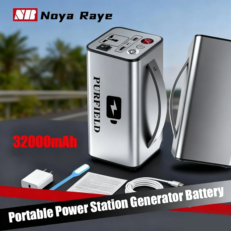 180W Portable Power Station Generator Battery 32000mAh AC DC output Outdoor Charger Emergency Power Supply Power Bank