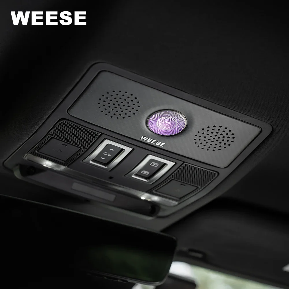 New style WEESE Dry Carbon Fiber Roofline Surround Sound System, Plug & Play Audio Upgrade For Land Rover Defender 90/110/130 20