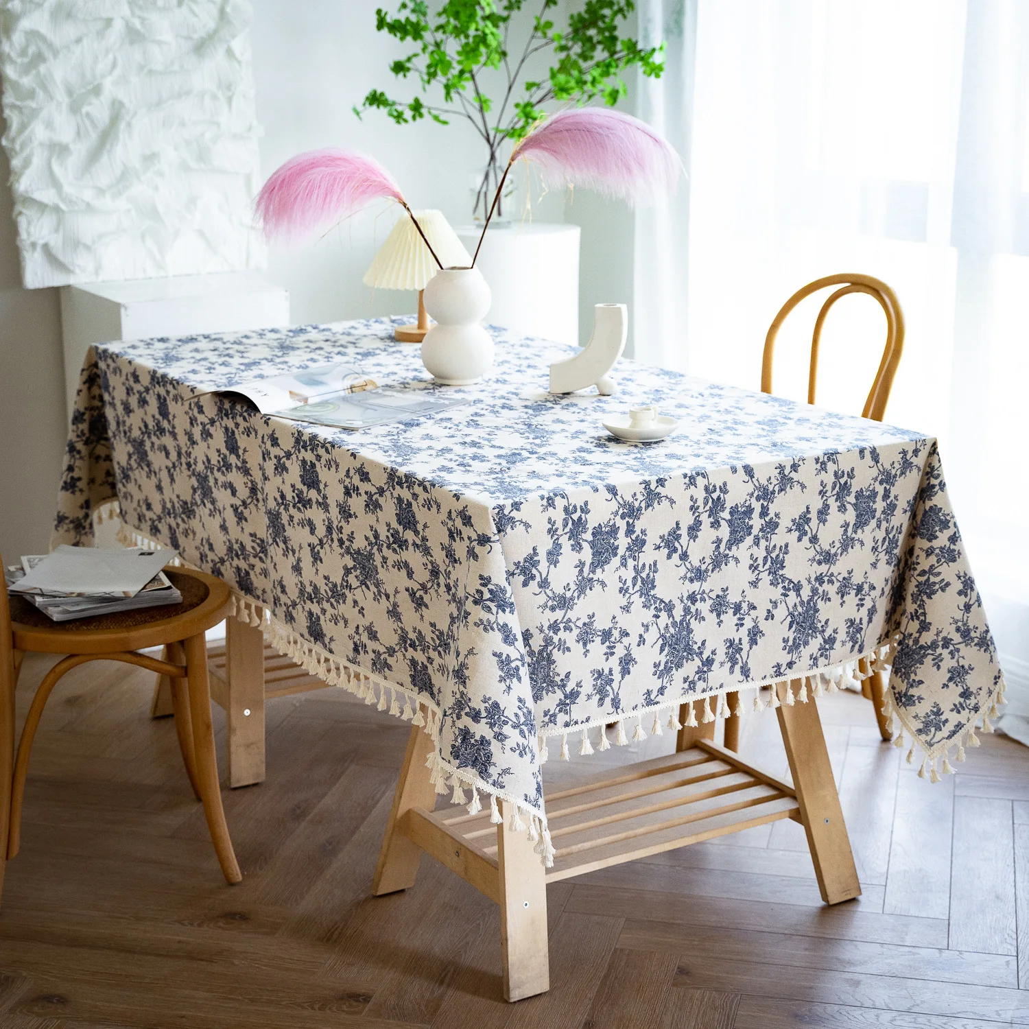 Elegant Table Clothes for Birthday Party Print Color Wedding Party Table Cover Rectangle Circular Desk Cloth Covers Table Cloth