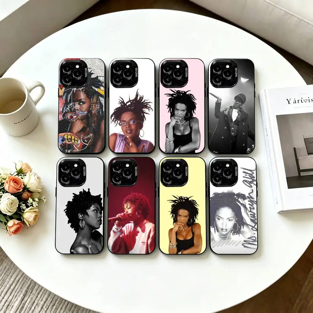 

Rapper Lauryn Hil Phone Case For iPhone 17,16,15,14,13,12,11 Plus,Pro Max,XS,Colored Silver Plated Inside Cover