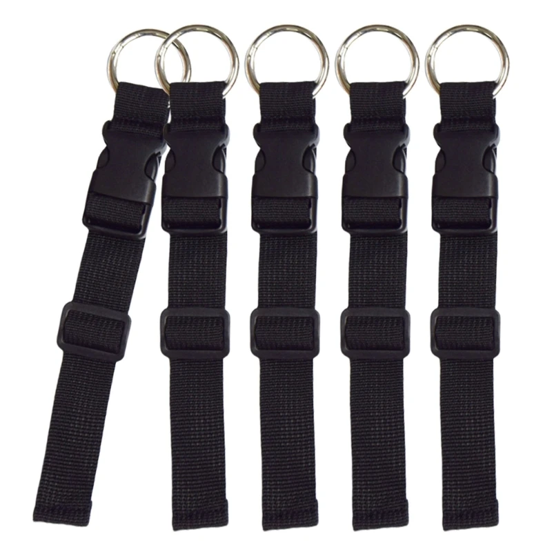 5 Pcs Luggage Strap Jackets Travel Strap Suitcase Belt Adjustable Travel Carry Clip Add-A-Bag Travel Accessories