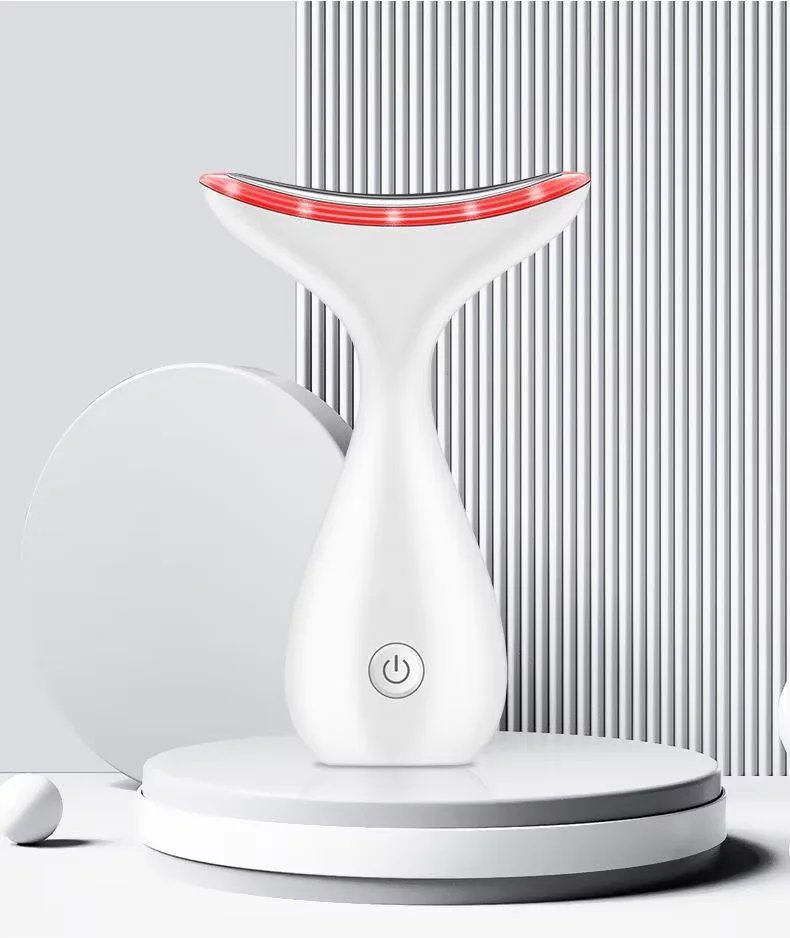 คอความงามเครื่องมือนวด EMS Microcurrent LED ใบหน้าไฟฟ้าบทนํายกและกระชับนวดความงาม