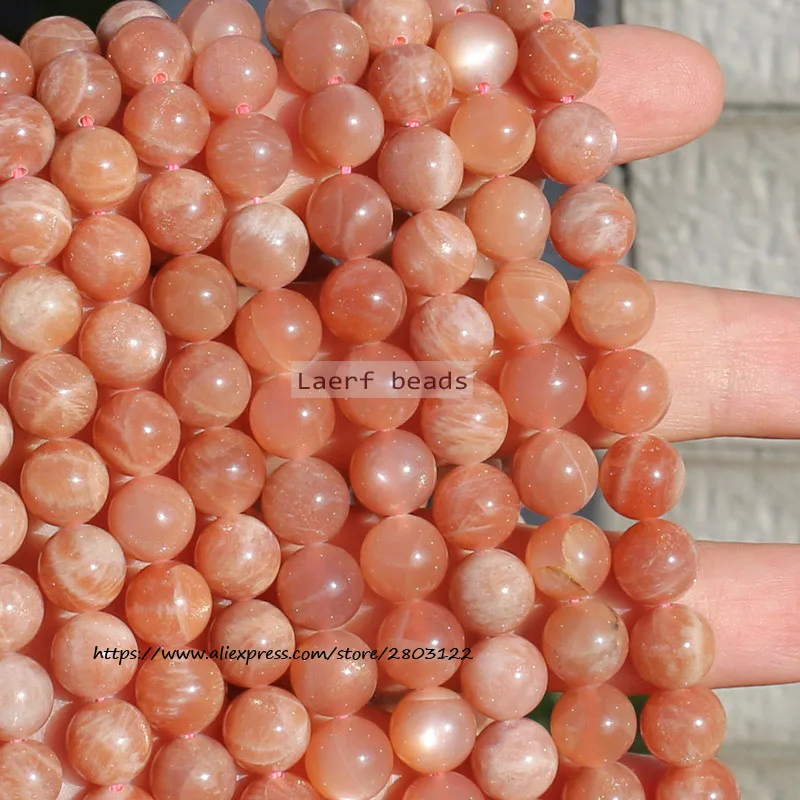 

Natural Sunstone 8mm Real Gem-Stone Round Loose beads 15inch,100% Natural Guarantee, For DIY Jewelry Making !