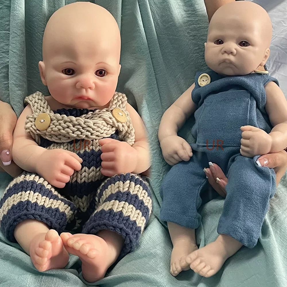 

16 Inch Realistic Reborn Baby Doll Soft Body Handmade Painted Lifelike Skin Texture Newborn Boy For Kids Age 3+ Children Toys
