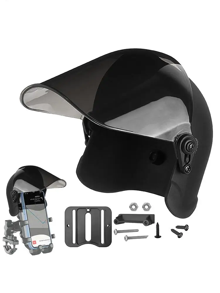 AliExpress UK Cell Phone Umbrella Sun Shade Portable Motorcycle Phone Mount Helmets For Mobile Phone Holder Sun Shield For Motorcycle Bike