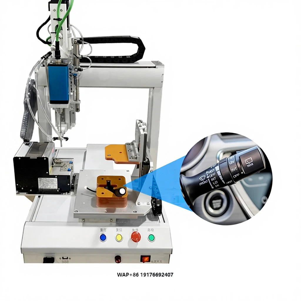 New Energy Vehicle Accessories Automatic Screw Locking Machine Electronic Desktop Robot Custom Development 220V 30kg 3 Months