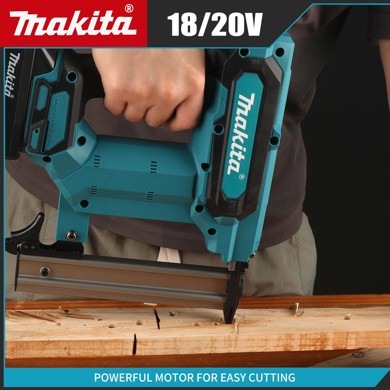 Makita F30 old/new 18V Battery Brushless Cordless Brad Impact Nail Gun 10-30mm 18Ga Single/Burst Woodworking Too