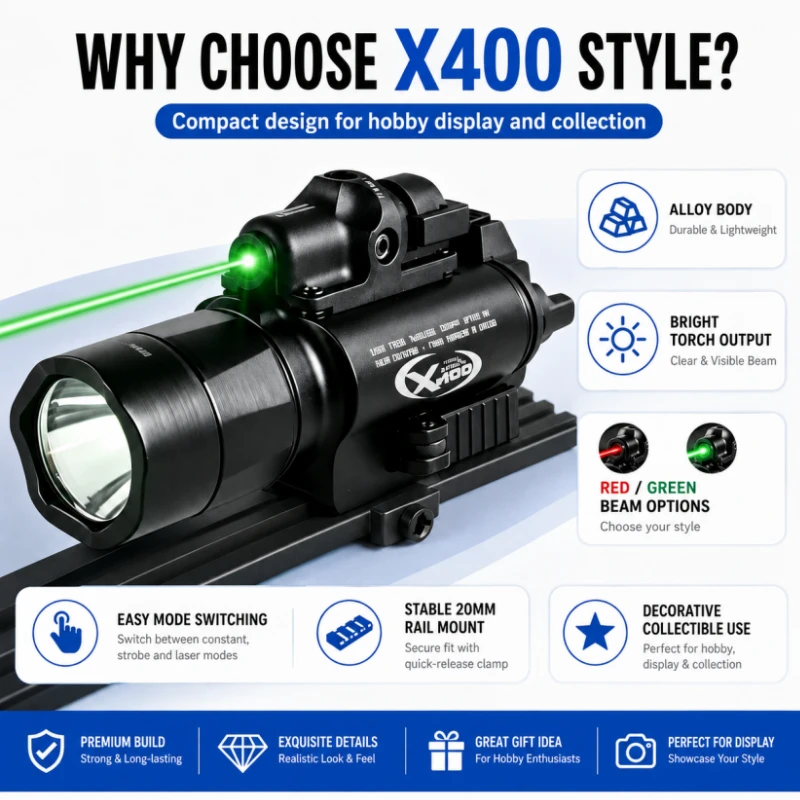 Portable High Brightness Handy Light Accessory Kit Durable Aluminum Housing Hobby Gear with Optional Battery & Charger Set