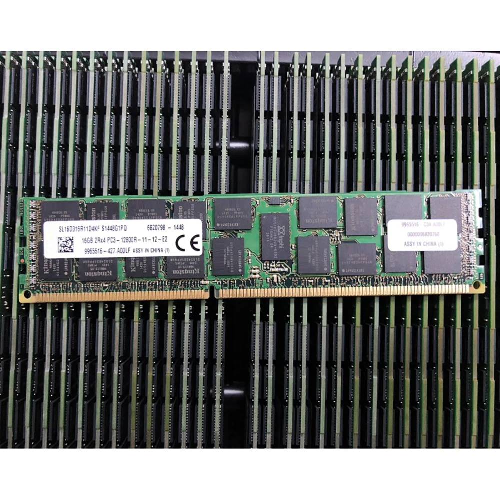 KVR16R11D4/16 16GB DDR3 1600MHz ECC REG 2RX4 PC3-12800R RAM For Kingston Server Memory Works Perfectly Fast Ship High Quality