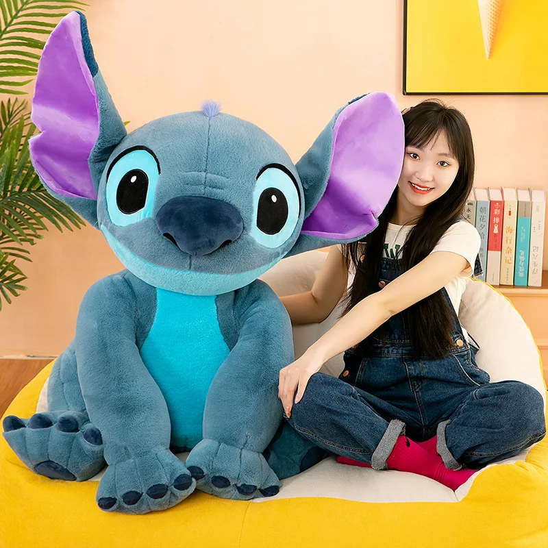 30 cm -70 cm Disney Riesengröße Lilo & Stitch Plüsch Puppe Cartoon Tier Paar Schlafkissen Softmaterial Spielzeug als Geschenk