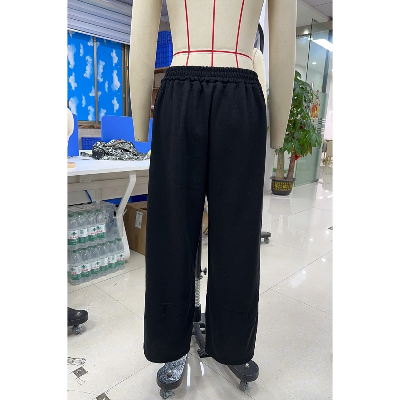 

Базовые женские брюки-фонарики, однотонные свободные повседневные брюки с эластичной резинкой на талии, брюки, уличная одежда с карманами