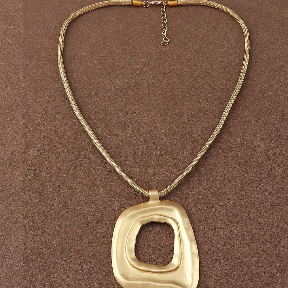 بيان غير النظامية على شكل قلادة قلادة خمر الذهب/الفضة هندسية قلادة قلادة المرأة مهرجانات الموسيقى مجوهرات الحفلات