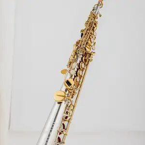 Jüpiter JPS-847, soprano saksafon gümüş kaplama gövde altın lake pirinç telli düz boru b'nin anahtarı ve (b) kasalı bir enstrüman 6 Büyük satış, tenor saksafon, soprano doğrudan jüpiter'e-no. 1