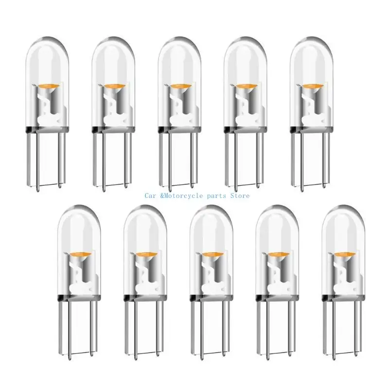 

Y9UC 10pcs LED Car Dashboard Lights Heat Resistant LED Dashboard Bulbs Vehicle Accessories Easy to Use for Night Driving