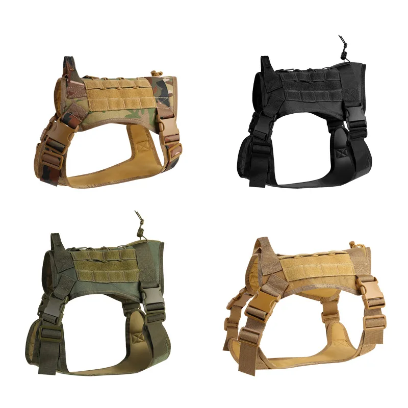 

Outdoor Customize Nylon Tactical Designer Training Pet Dog Vest Harness
