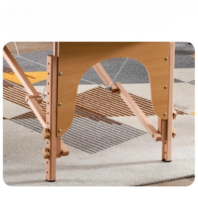 دلك طاولات التدليك المحمولة الرعاية الصحية الوشم نقل خشب الزان طاولات التدليك الطبية بولي Leather أثاث من الجلد Mát-xa Giày MHAMC #4