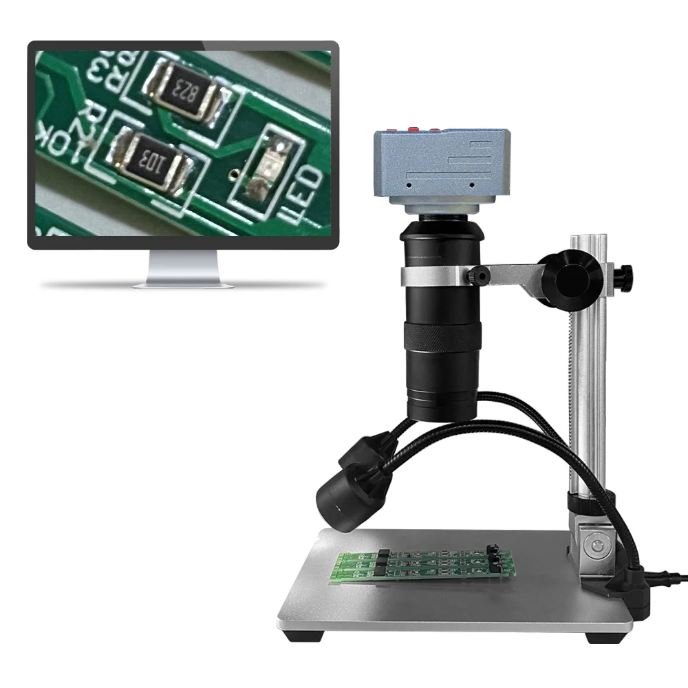 VGA HDMI Microscope Camera Video Full HD 1080P 4K 2K 3800W 38MP 21MP USB C-Mount Microscopio for Phone PCB Soldering Repair