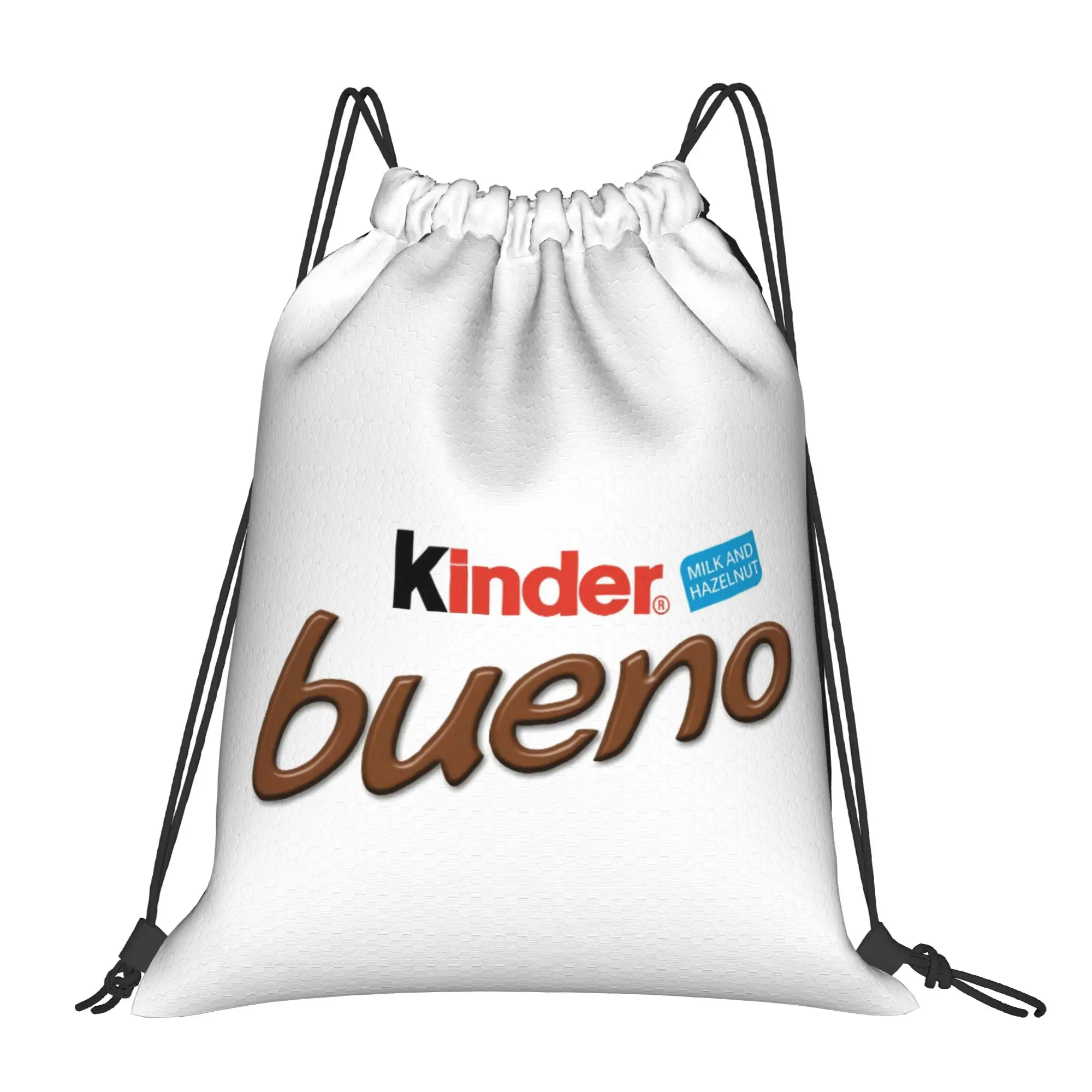 Kinder Bueno 9 kinder  Multi-function Pocket Men Women Storage Backpack Teenager Travel Bag Print Drawstring Bags