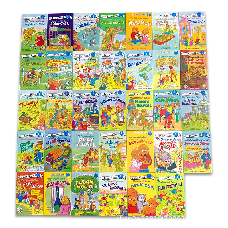 Imagem -03 - Inglês Story Picture Book eu Posso Ler Phonics os Ursos Berenstain Ajuda as Crianças Ser Leitor Brinquedo Educação Infantil 34 Pcs Set