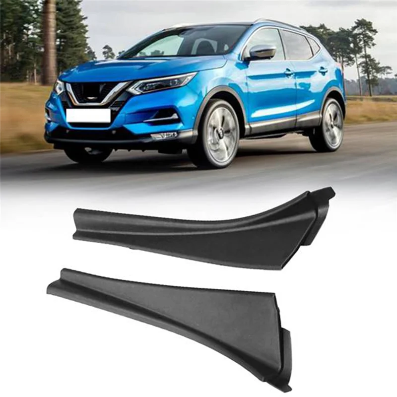 

AS-Car Front Windshield Wiper Side Trim Cover Water Deflector Cowl Plate Left Right Fit For Nissan Qashqai J10 2008-2015