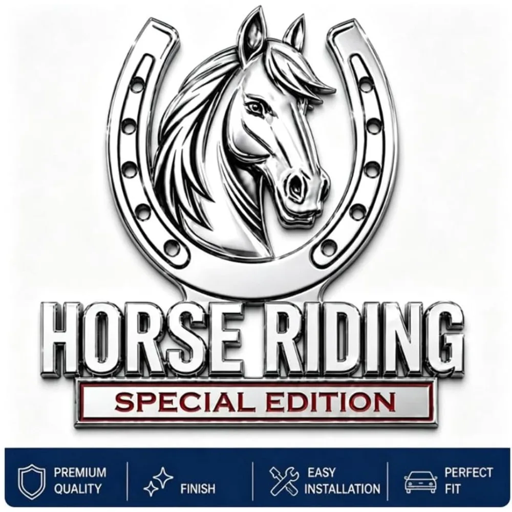 Horse Riding Special Edition Truck Sticker Metal Car Emblem Badges Waterproof Car Stickers For Auto Bumper Grille Pickups Suvs