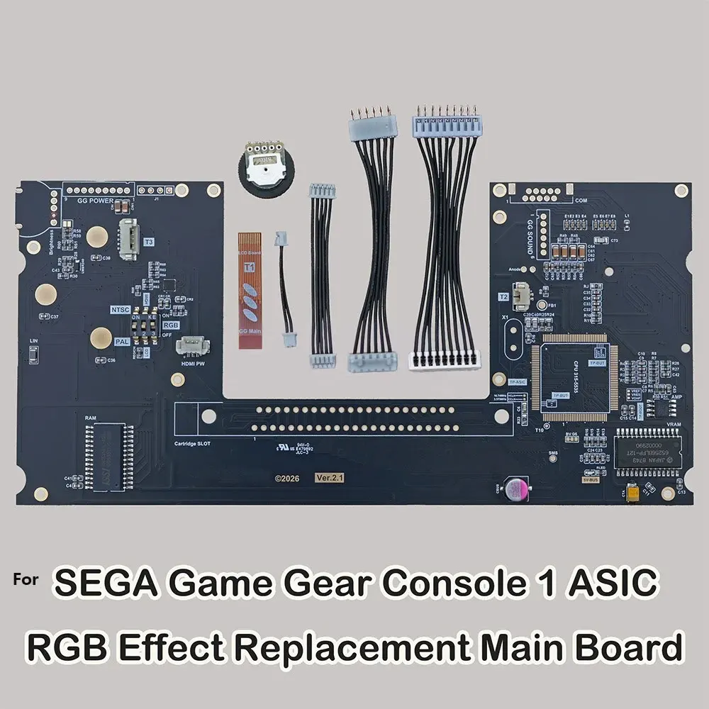 

For Sega Game Gear GG low-power motherboard without CPU GAME GEAR RGB lamp motherboard compatible with high brightness screen