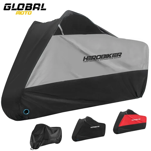 Cubierta de lluvia para motocicleta, impermeable, a prueba de polvo, protección UV para exteriores e interiores, para motos de nieve, Scooter, 190T