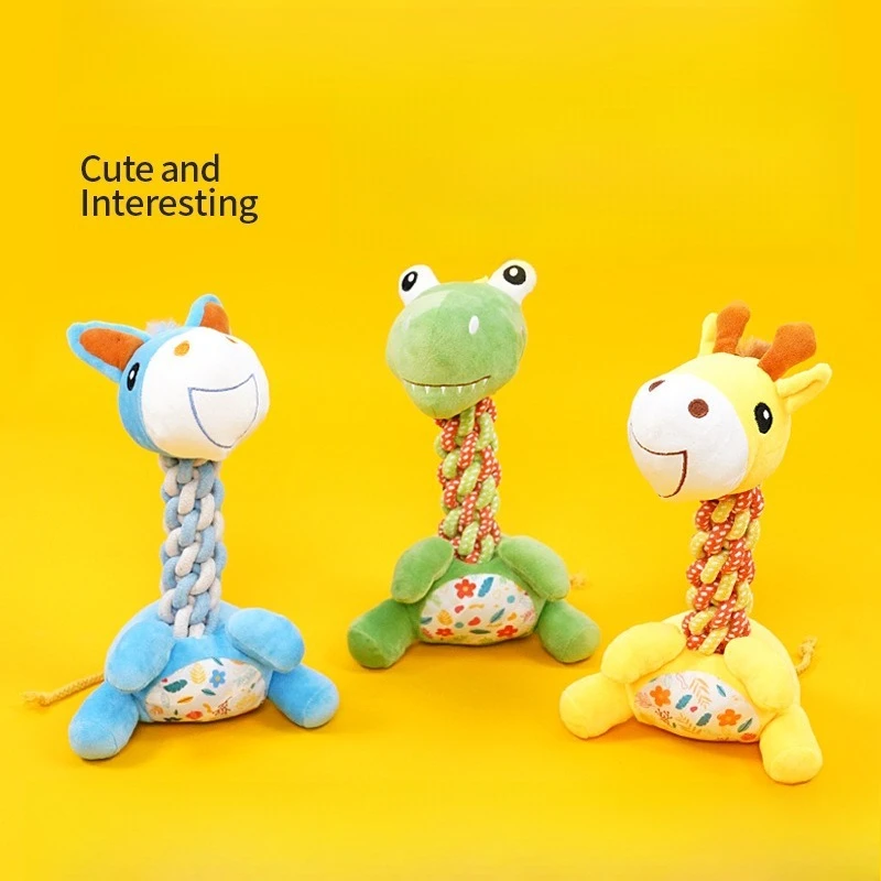 

Puppy Dog Chew Toys Ropes Bite-resistant Molar Stick for Small Dogs Chihuahua French Bulldog Cleaning Teeth Toy Pet Accessories