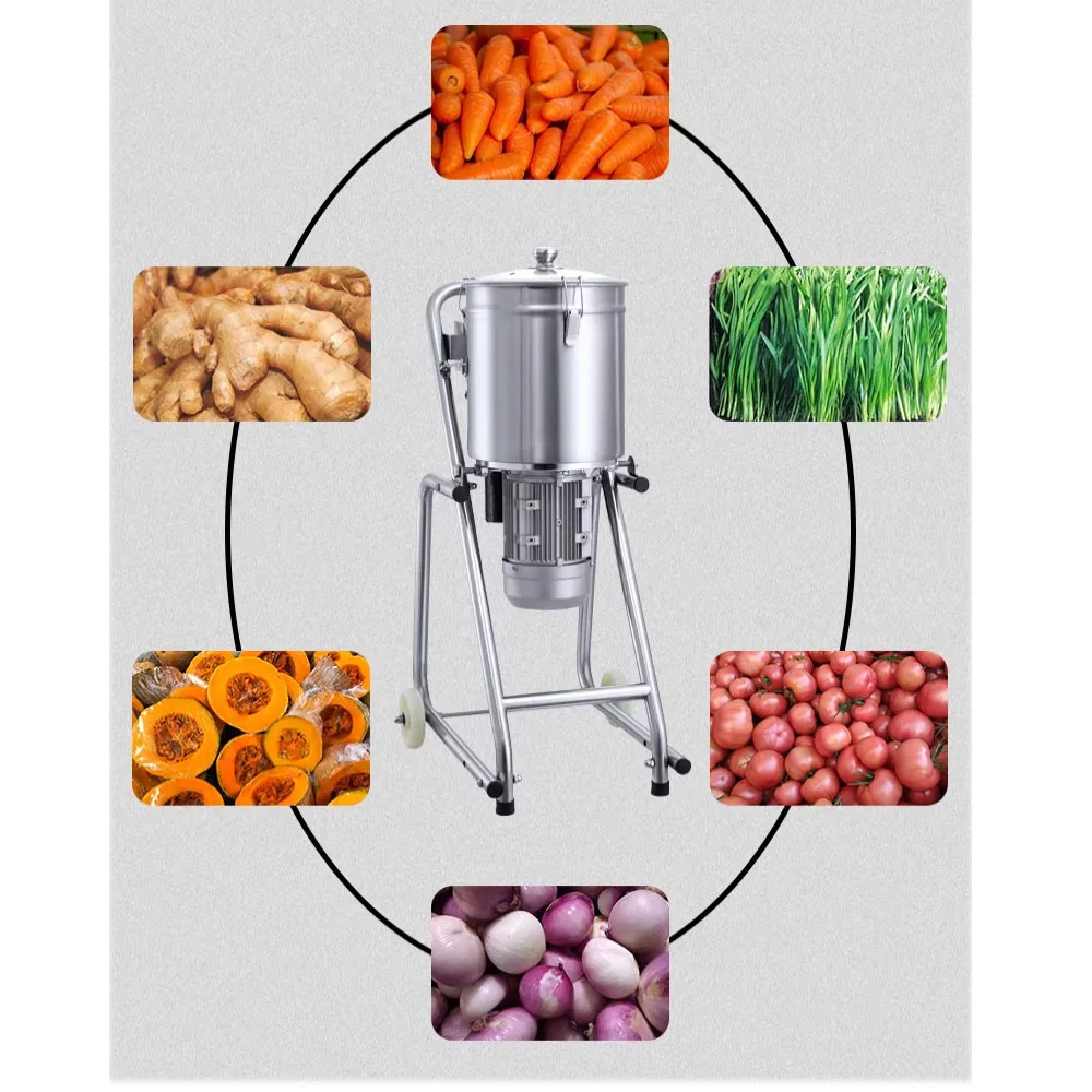 32L Commercial Electric Food Crusher Ginger Garlic Chili Beater Pork Fish Vegetable Fruit Grinding Pulper Machine(customized)