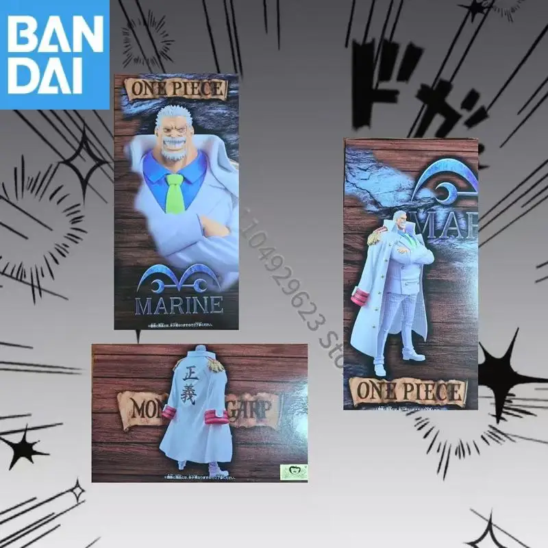 

BANDAI NAMCO BANPRESTO ONE PIECE DXF Monkey D Garp ПВХ Аниме Фигурка Модель В наличии Подлинный Фестивальный Подарок Настольный Орнамент В Коробке