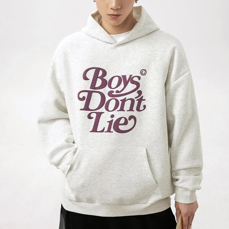 

Man Hooded Letters Three-dimensional Foam Printing Hoodie Men Women Lovers New Spring Casual China-Chic Loose Versatile Coat