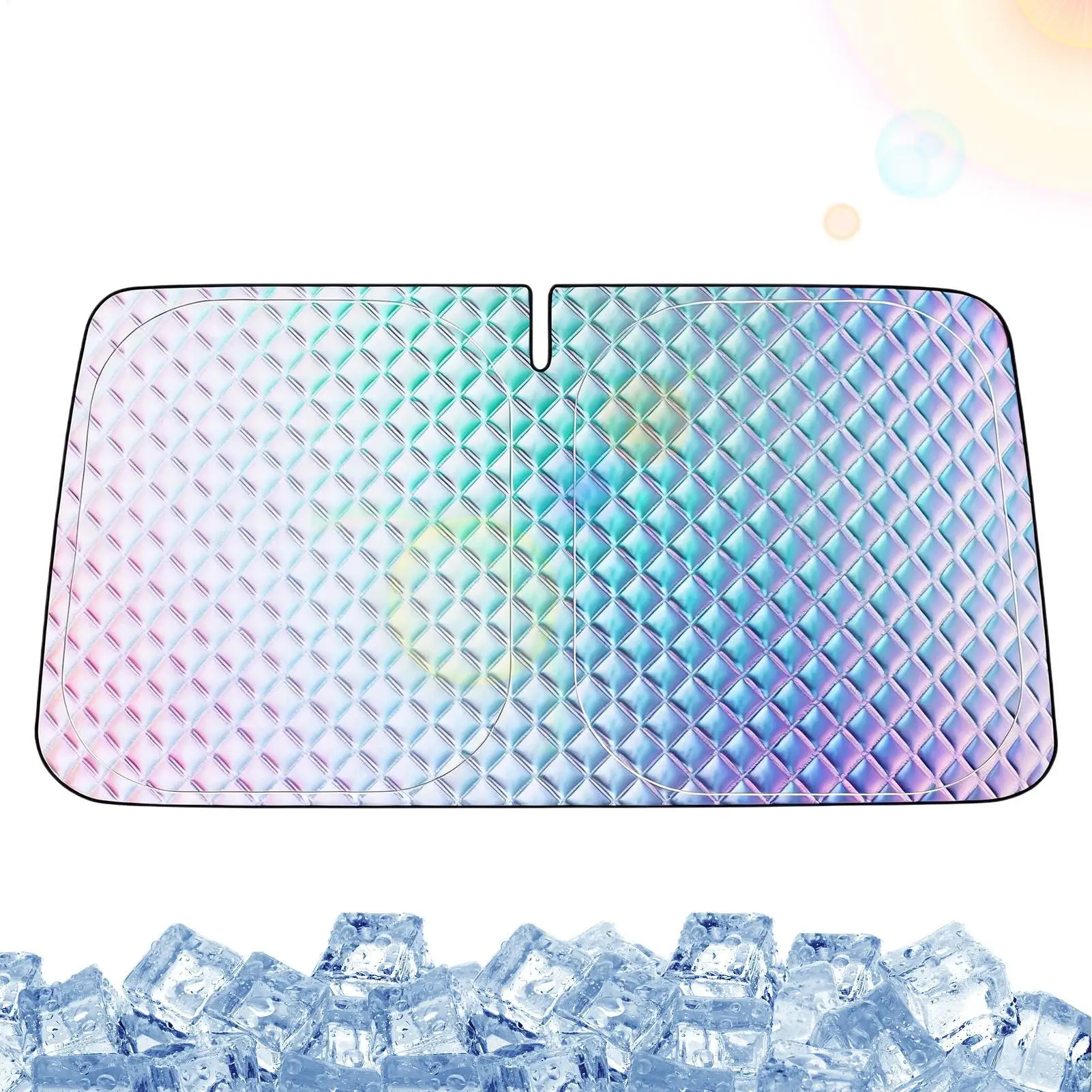 Car Sun Shade Windshield 360 Rotatable Automotive Windscreen Cover Sunshade Car Windshield For SUV Sedan Caravan Truck Vehicle