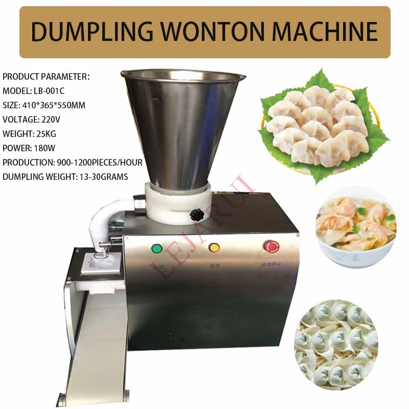 Semi-Automatic Dumpling Wonton Making Machine Snack Maker Stainless Steel