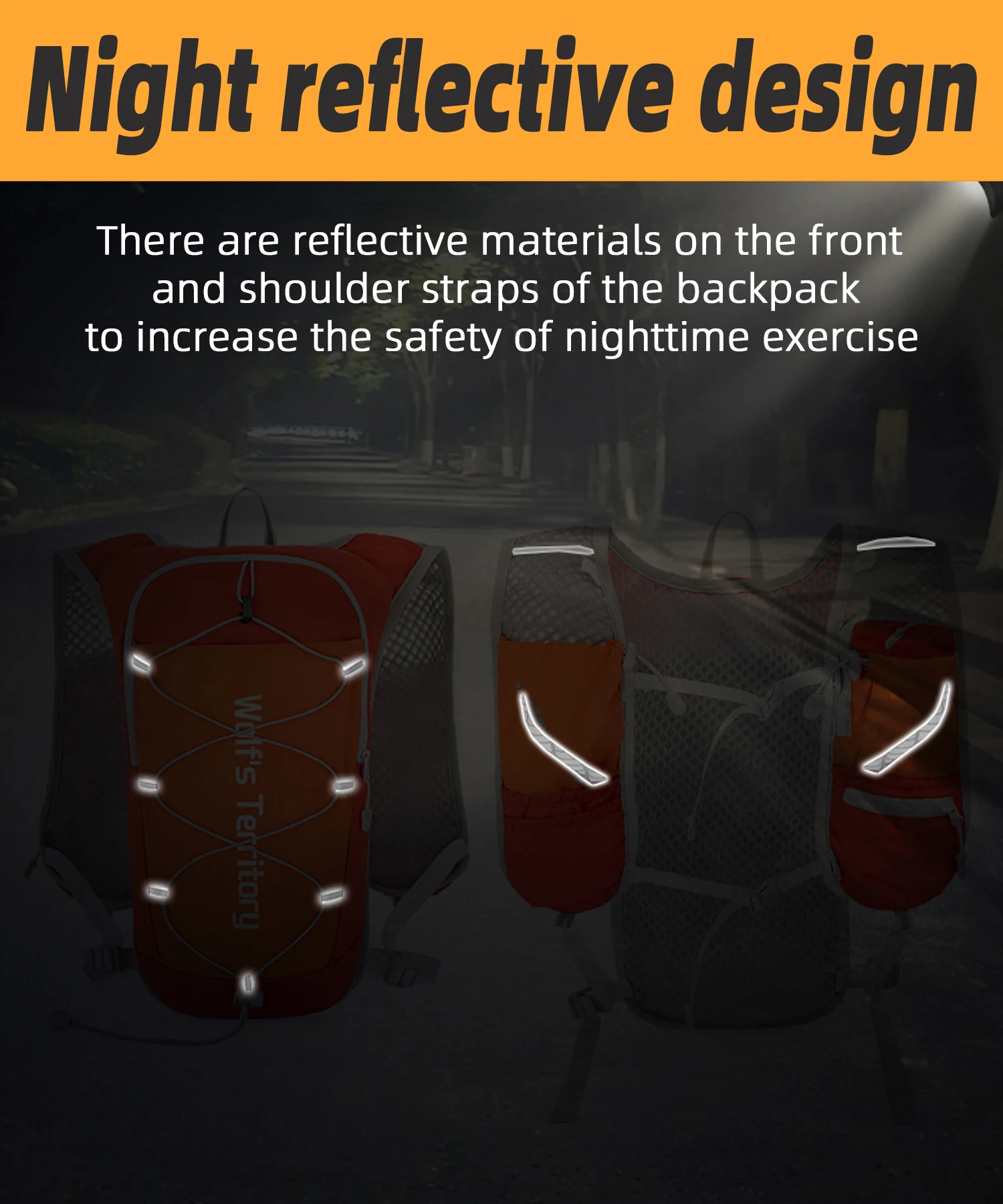 Outdoor-Sportrucksack Wanderrucksack Mini Ultraleicht Atmungsaktiv Jogging Bergsteigen Radfahren Offroad-Trail-Running-Tasche Tagesrucksack – Detail 12