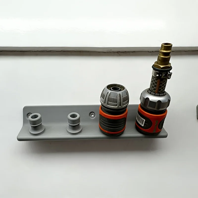 1PC 3D Printed Gardening Irrigation Tool Connector Storage Rack, Watering Gun Organizer, Multifunctional Garage Garden Tool Stor