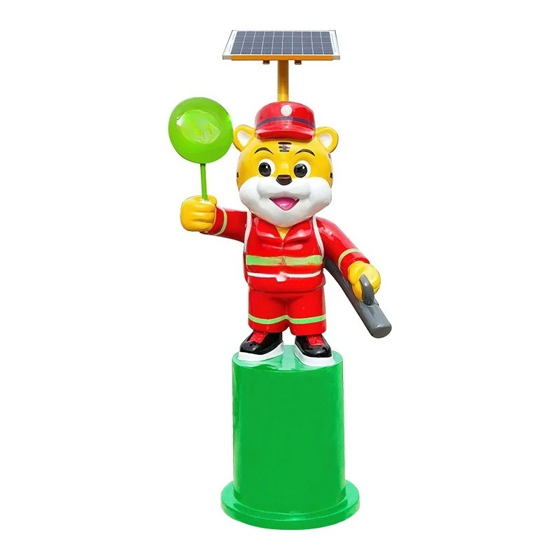 

Forest fire prevention solar sound and light alarm intersection human body infrared microwave induction voice prompt SF86 stereo