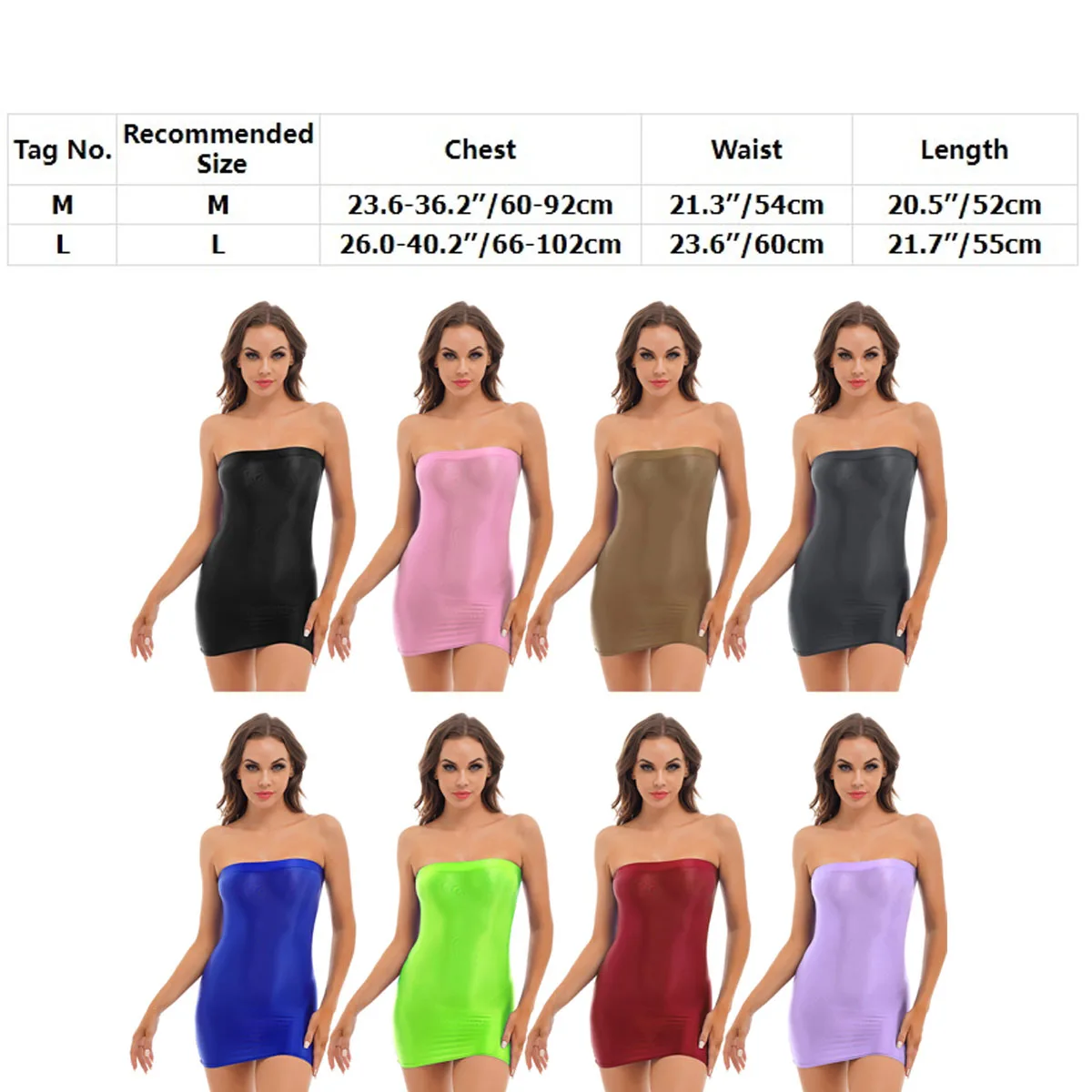 Glossy Bodycon Dress Clubwear Womens Sexy Short Sleeve Mock Neck Oil Shiny Mini Dresses Rave Pole Dancing Stage Clothes