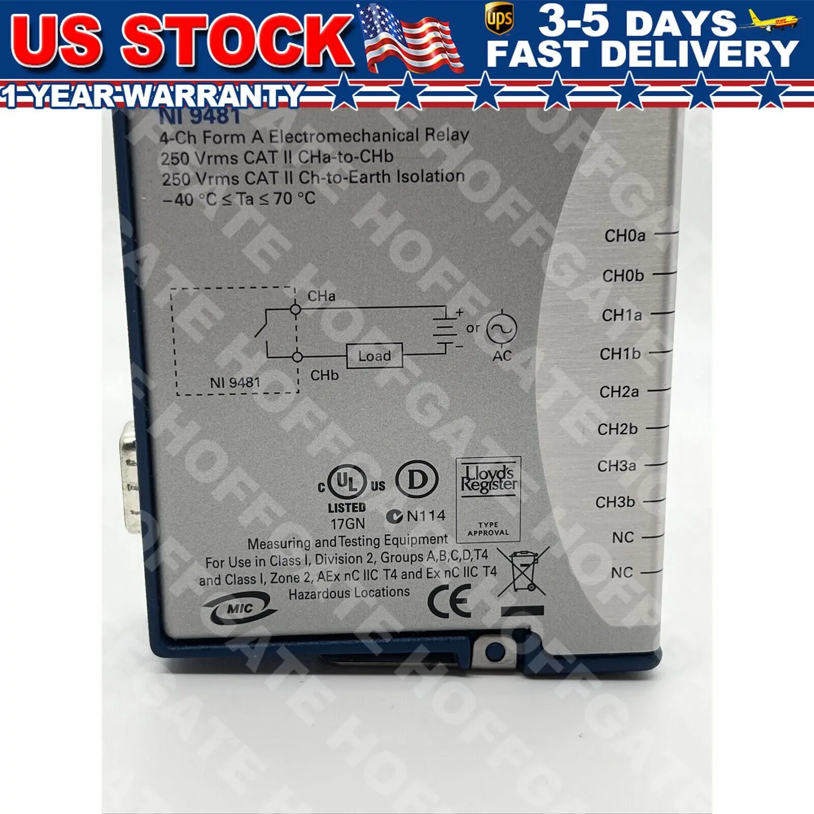

NEW NI-9481 NI9481 C Series Relay Output Module