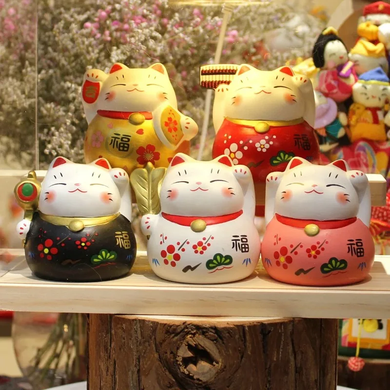 

Lucky Cat Ornament Japanese Home Accessories Living Room Decorations Shop Opened Home Blessing Lucky Decoration Small Gift