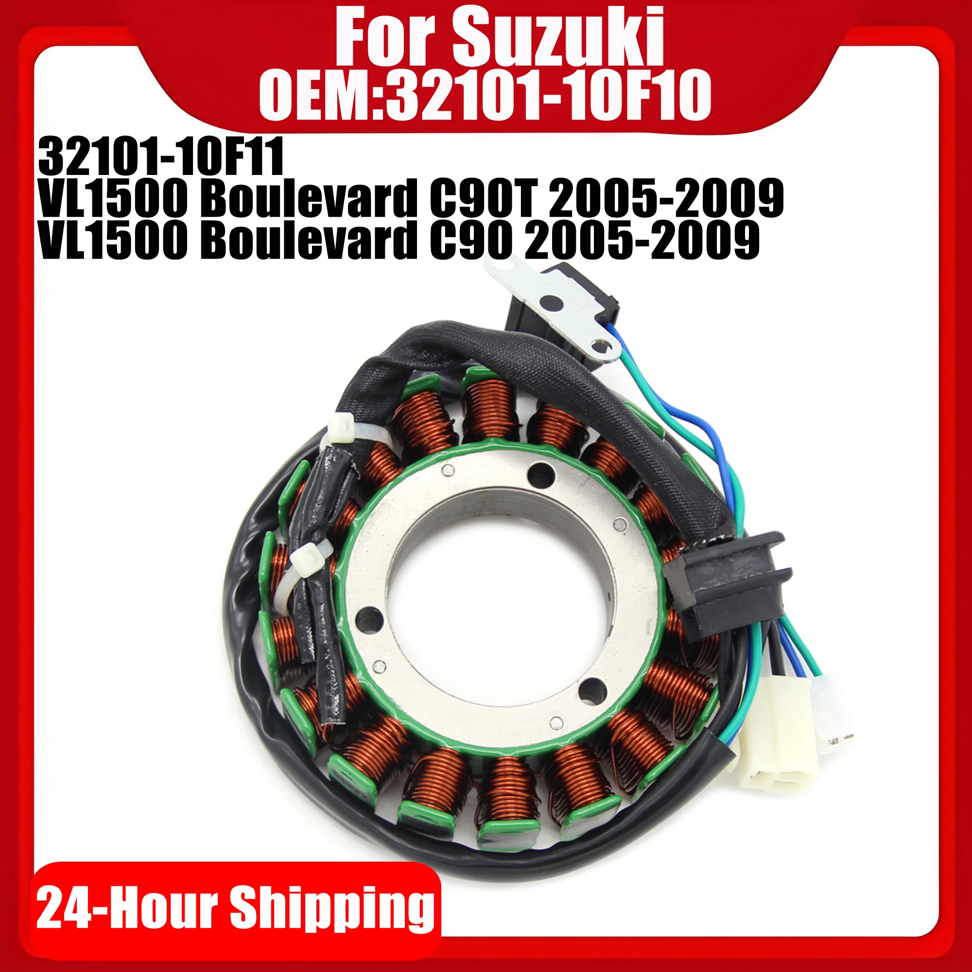 VL 1500 Magneto Generator Stator Coil For Suzuki VL1500 Boulevard C90T C90 2005 2006 2007 2008 2009 32101-10F10 32101-10F11