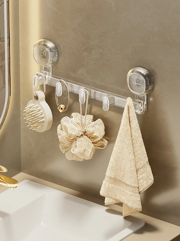 

Suction cup hook, strong adsorption, no punching, bathroom wall towel hanger, door wall-mounted storage rack