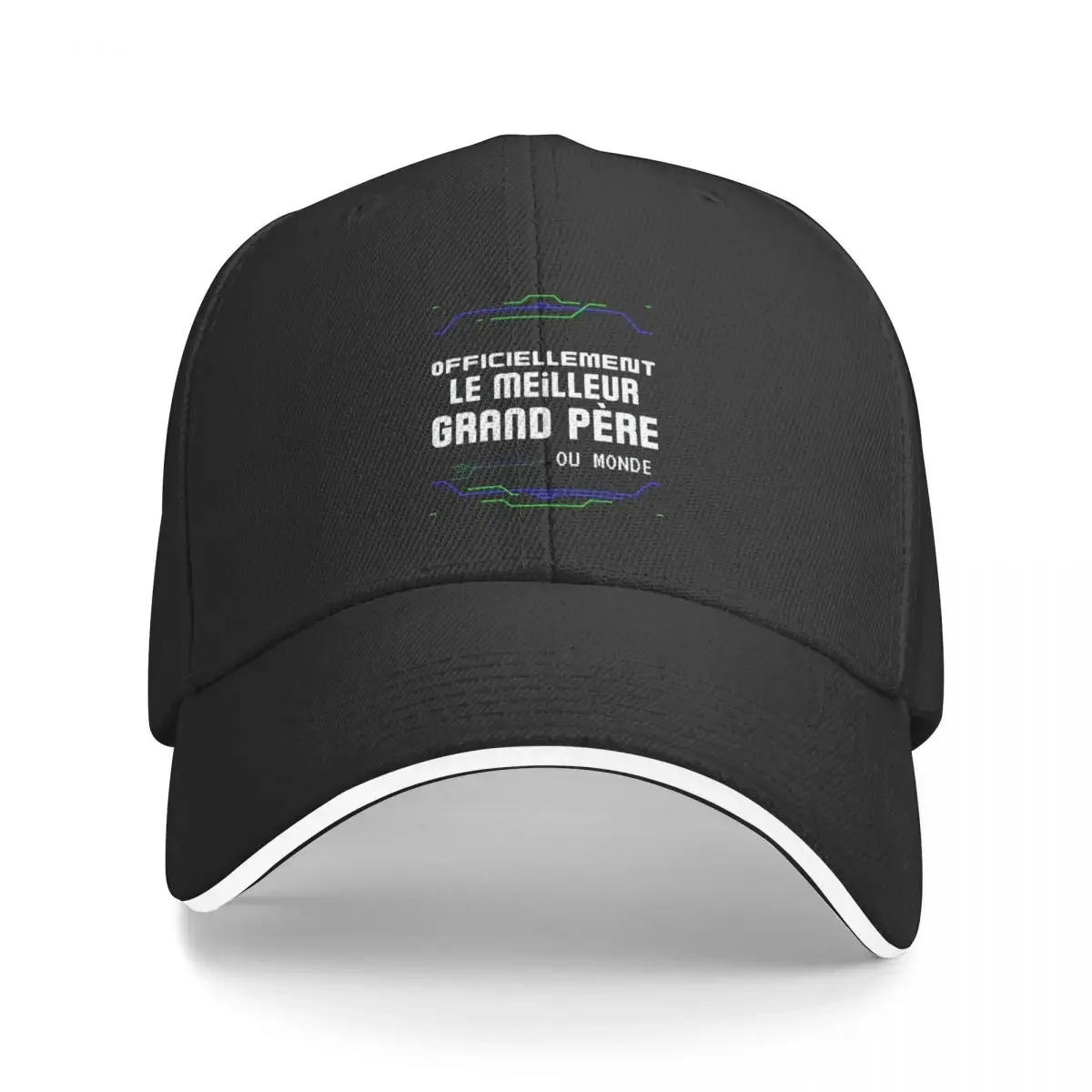 Officiellement Le Meilleur Grand Père Ou Monde Cadeau Scifi Futuriste Pour Papy Ou Grand Père No?l Et Les Anniversa Baseball Cap