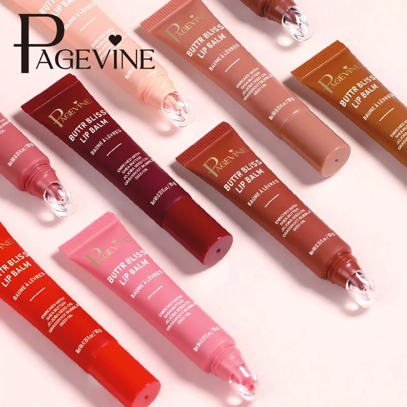 Tubular Butter bliss Lippenbalsem 8 kleuren Lipgloss Vloeibare opvullende lipgloss Hydraterende Hydraterende Lipgloss Langdurige Kleurrijk