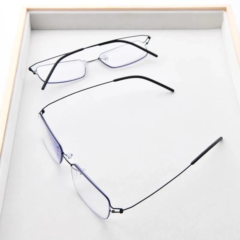 2026 Neue Dünne Anti-Blaulicht Titan-Lesebrille für Herren Flexible Business-Presbyopie Computerbrille +1,50 – Detail 4