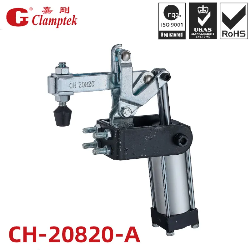 

CH-20820-A Pneumatic Power Clamps Inlet G1/8'' Holding Capacity 100Kg Horizontal Toggle Clamps