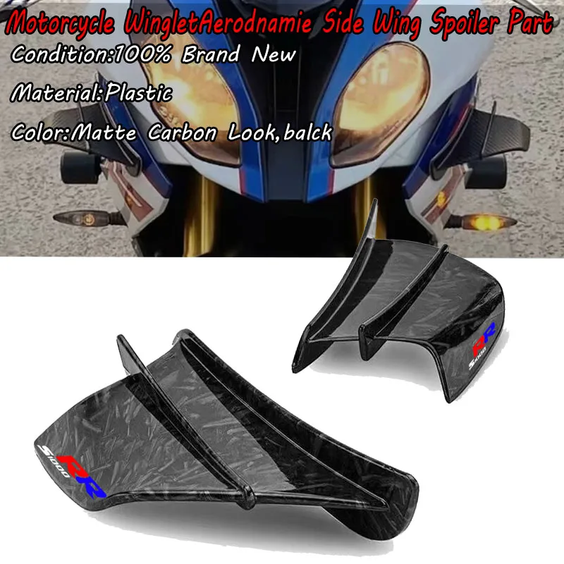 

Fit For B@&MW S1000RR S 1000 RR HP4 2009-2022 2023 2024 2025 Motorcycle Winglet Aerodynamic Wing Kit Spoiler Accessories