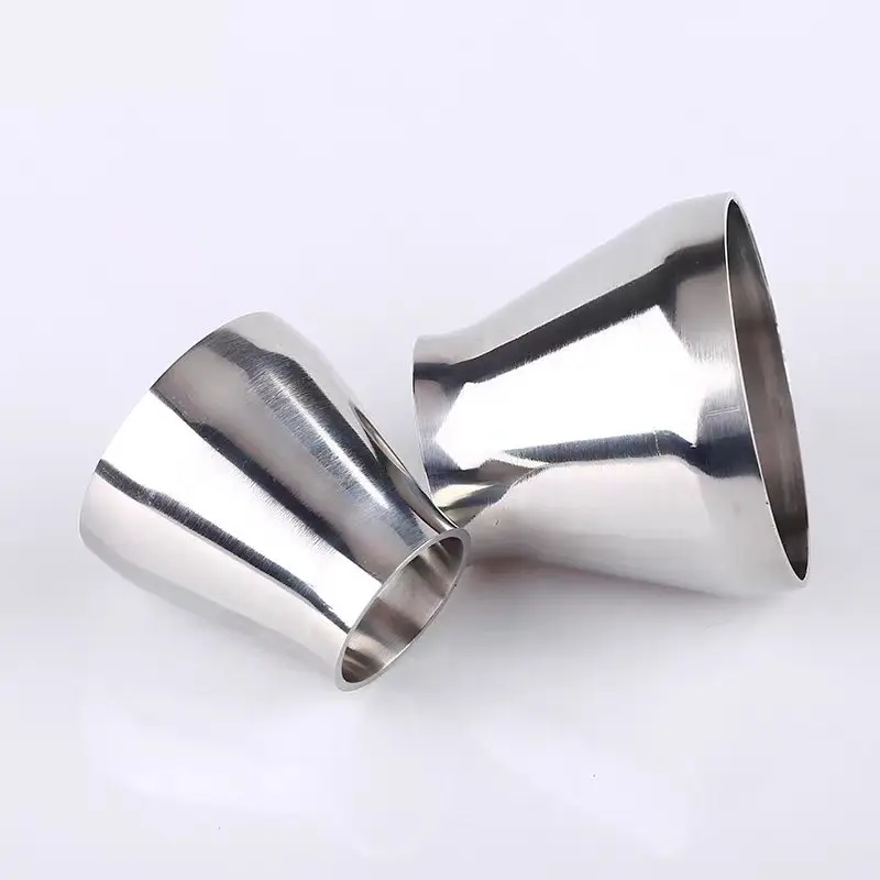 Sanitary Grade 304 Stainless Steel Mirror Concentric Reducer Welding Reducer Adapter 19mm-159mm for Industrial Use